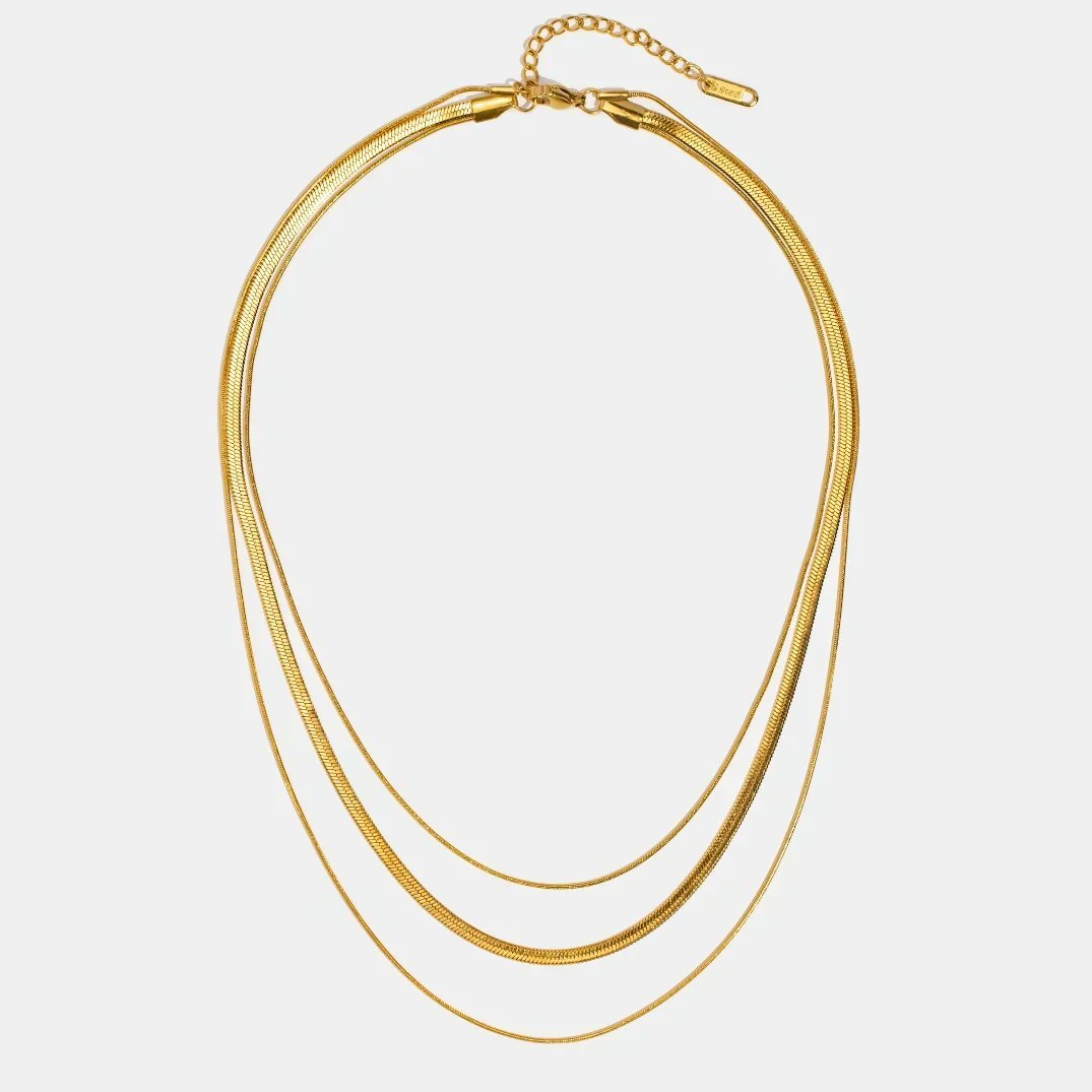 Avielle Multi-Layered Necklace | Gold - Image 2