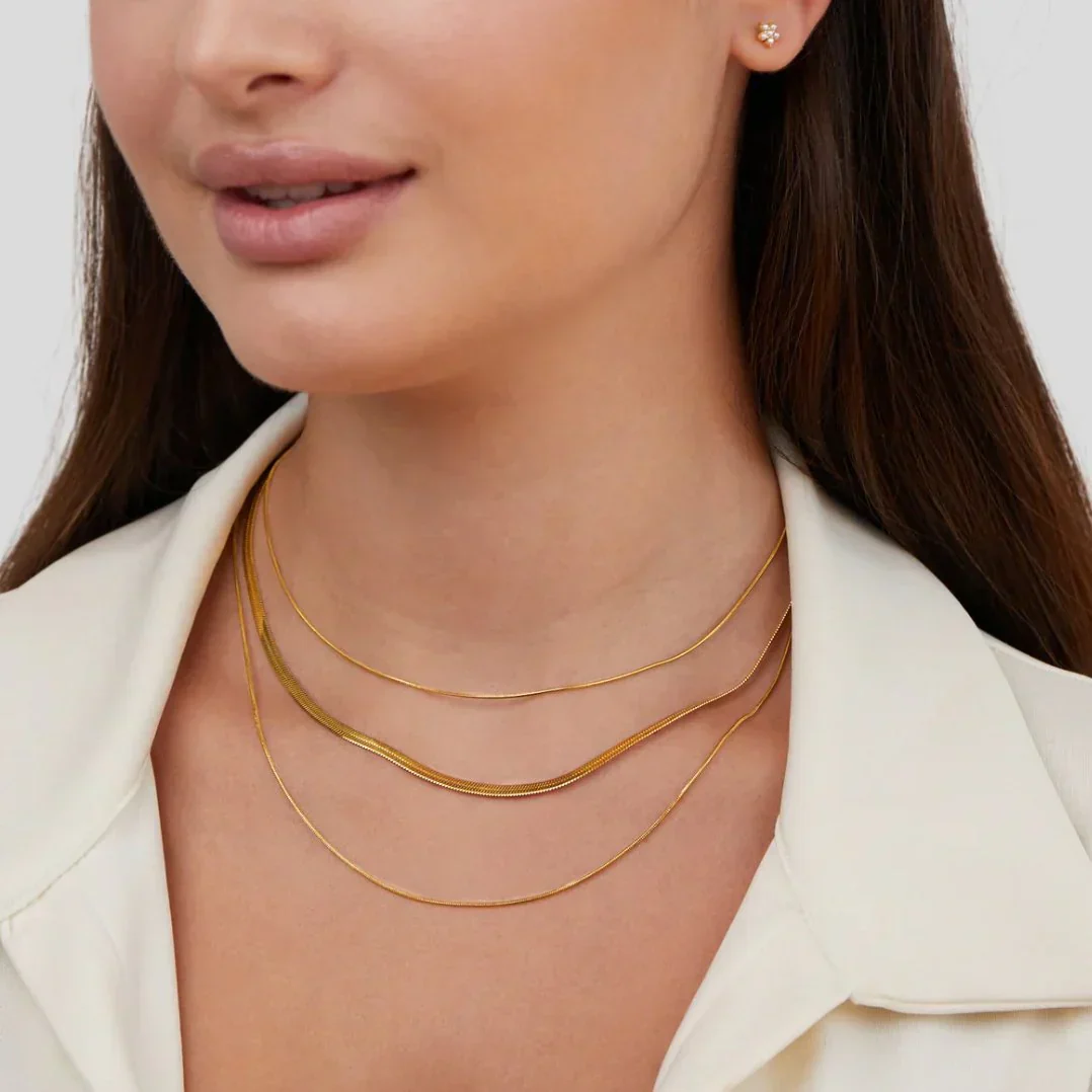 Avielle Multi-Layered Necklace | Gold - Image 4