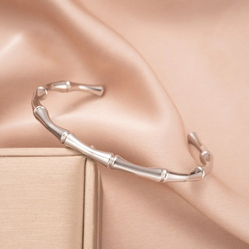 Bamboo Cuff Bracelet | Gold - Image 2