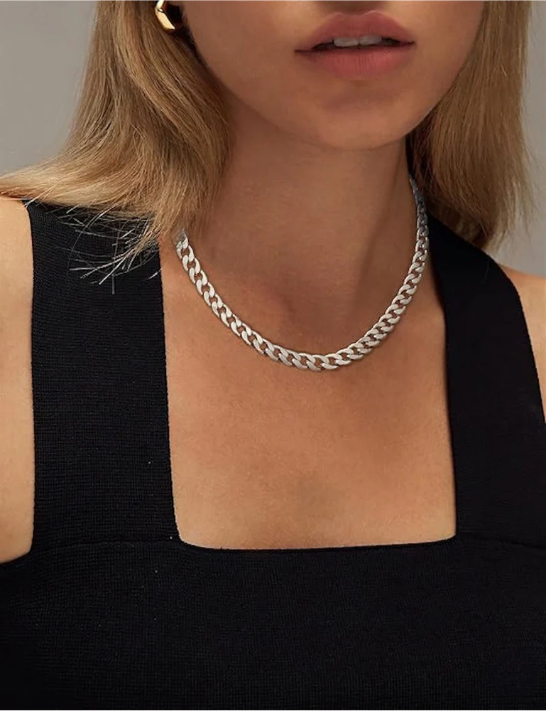 Chunky Cuban Link Necklace | Gold - Image 9