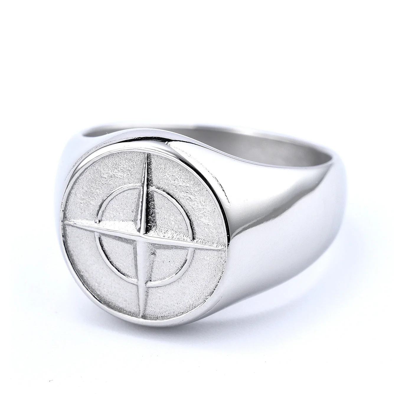 Classic Compass Signet Ring | Gold - Image 2