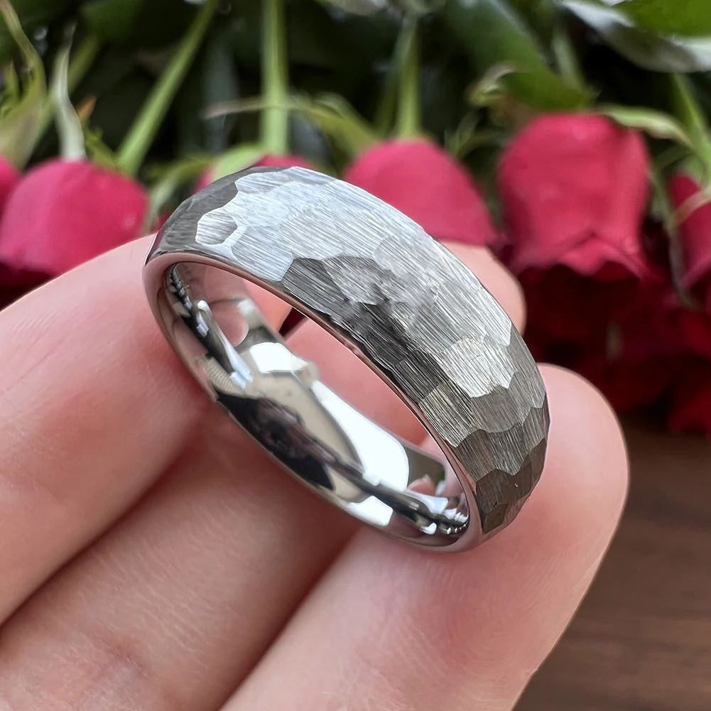 Elric Textured Core Ring | White Gold - Image 2