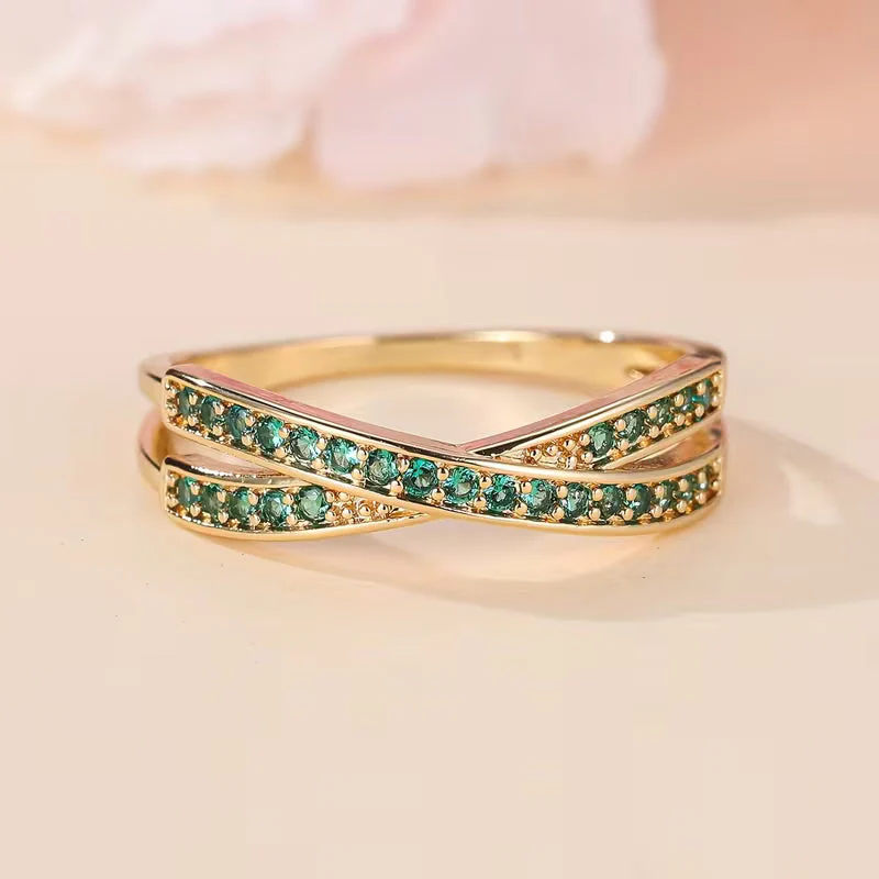 Emerald Flow Ring | Gold - Image 2