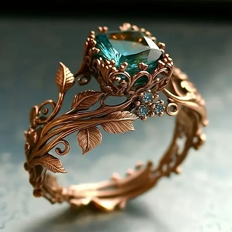 Forestlight Crystal Ring | Rose Gold