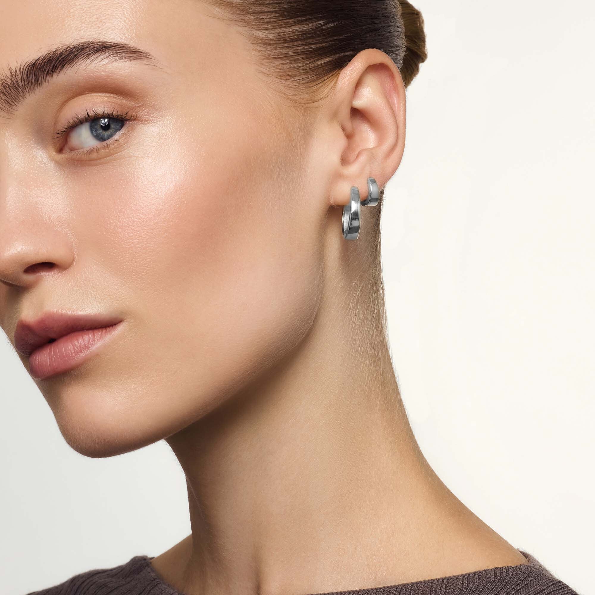 Gia Hoops | White Gold - Image 4
