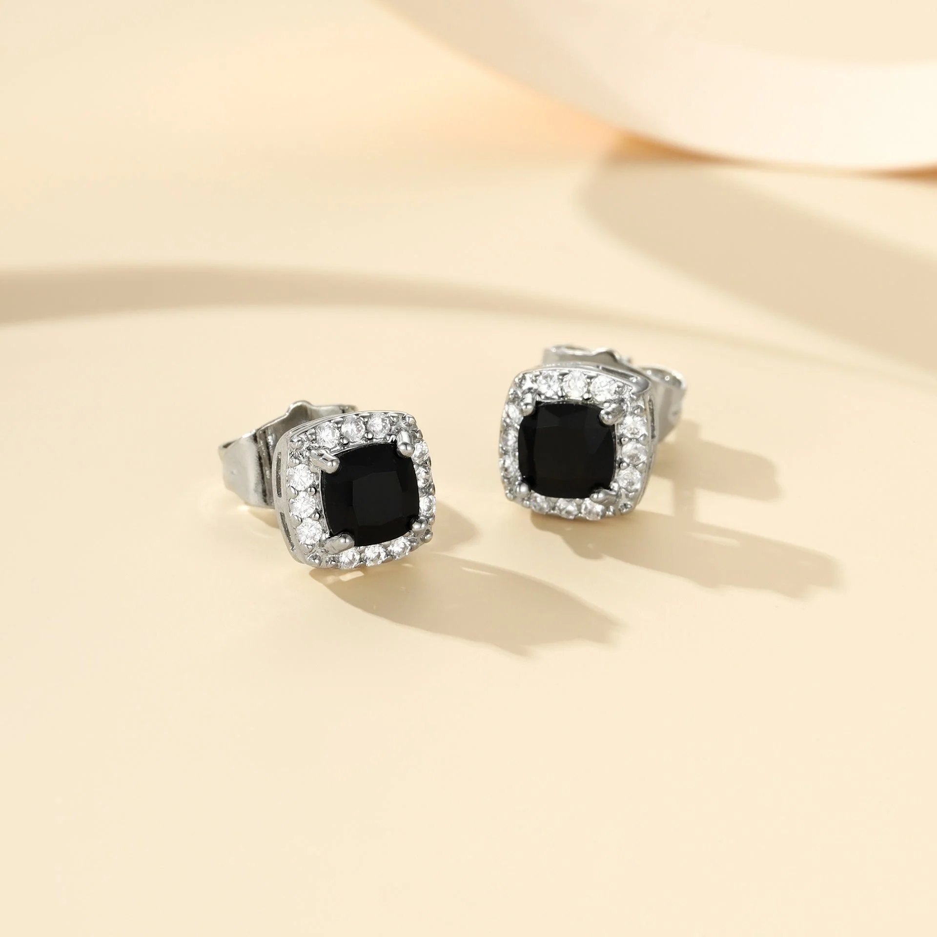 Midnight Royale Stud Earrings | Gold - Image 2
