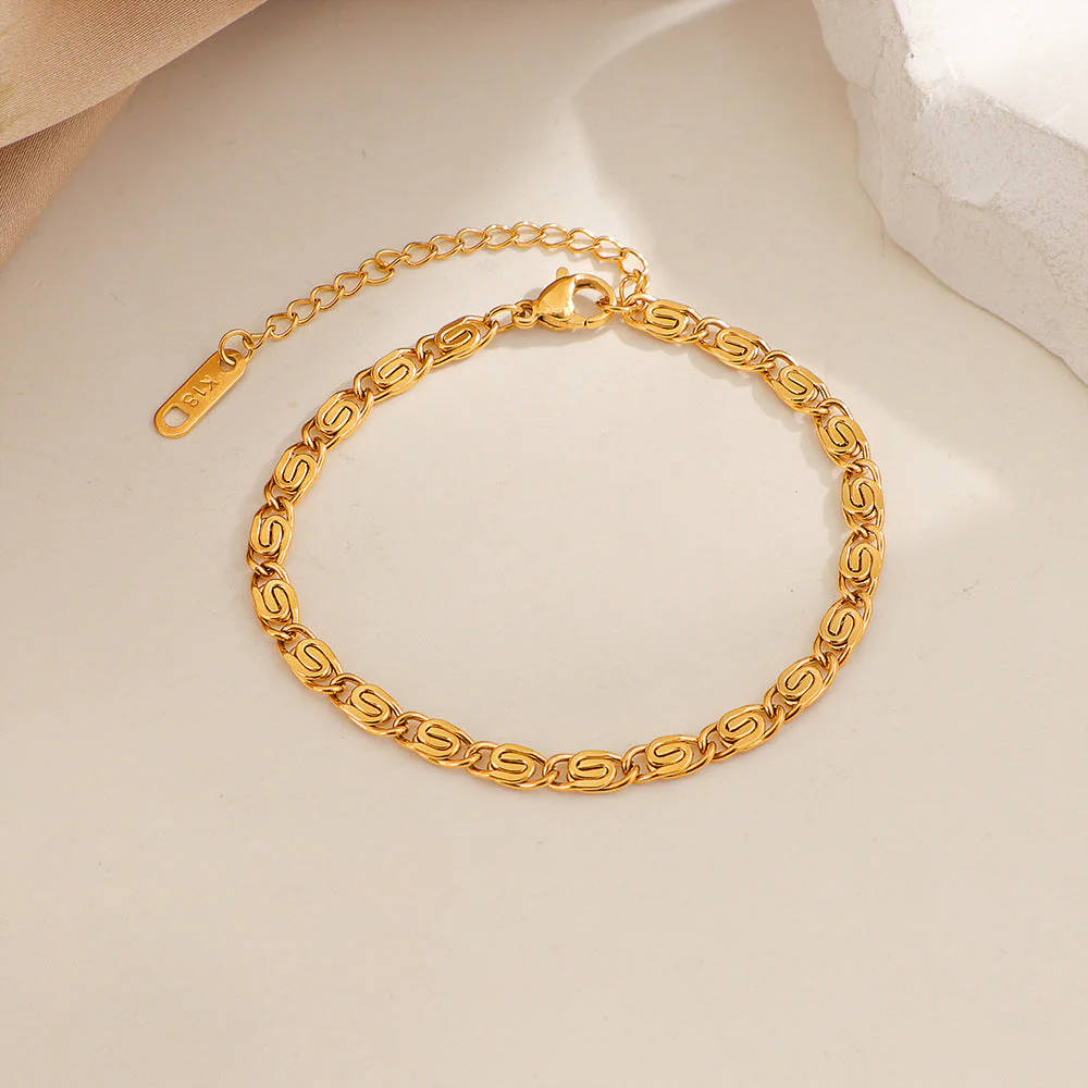Nusa Woven Chain Bracelet | White Gold - Image 2
