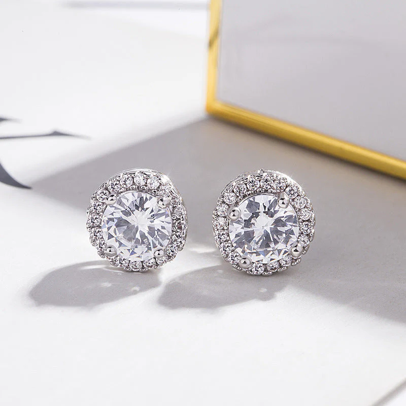Solea Spark Earrings | White gold